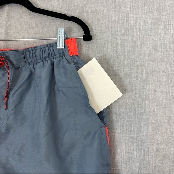 Nike Swim Trunks Shorts Mens Large Mesh Insert Elastic Waist Gray - Picture 5 of 10